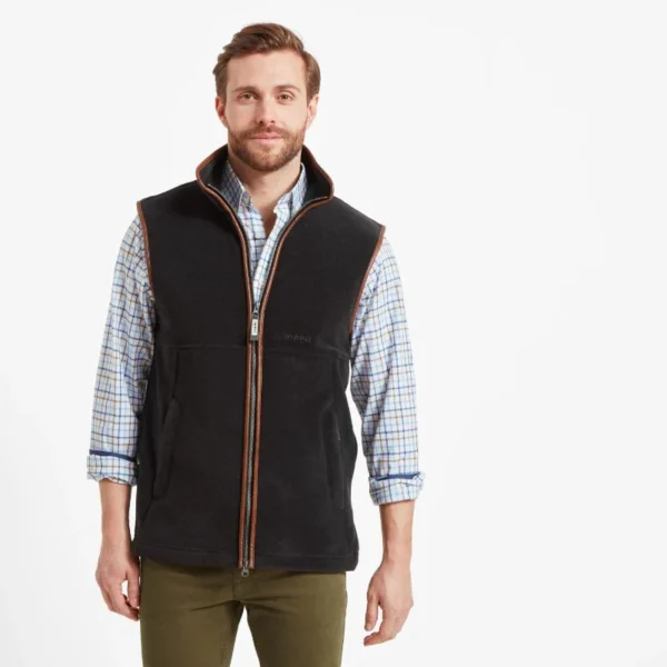 Schoffel Oakham Fleece Gilet - Gunmetal - Image 2