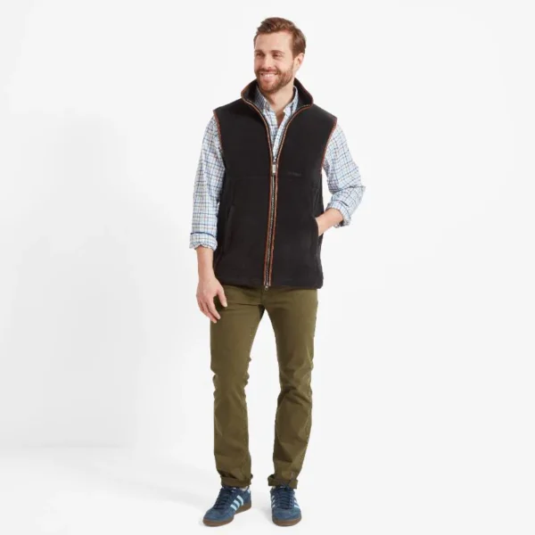 Schoffel Oakham Fleece Gilet - Gunmetal - Image 3