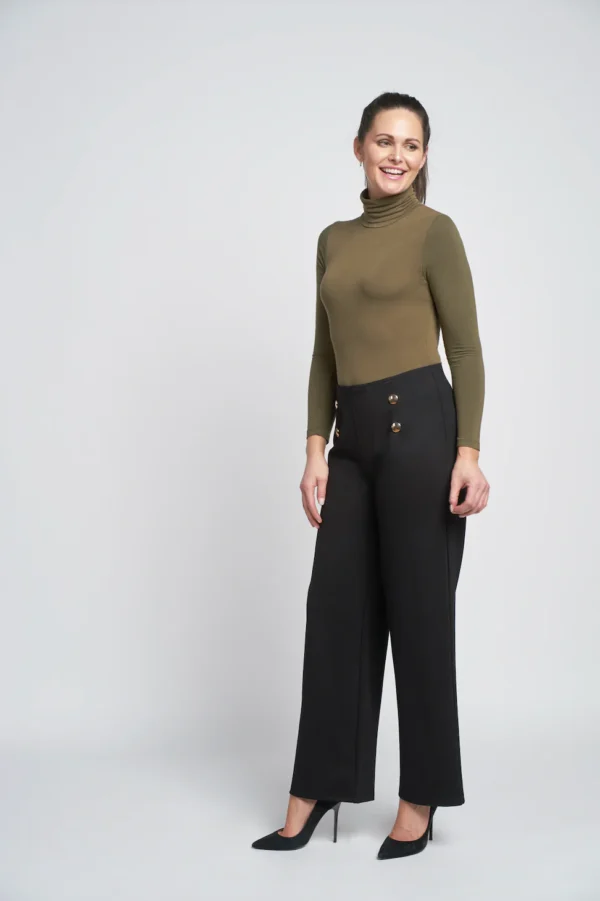 Pinns Wide Leg Ponte Trousers