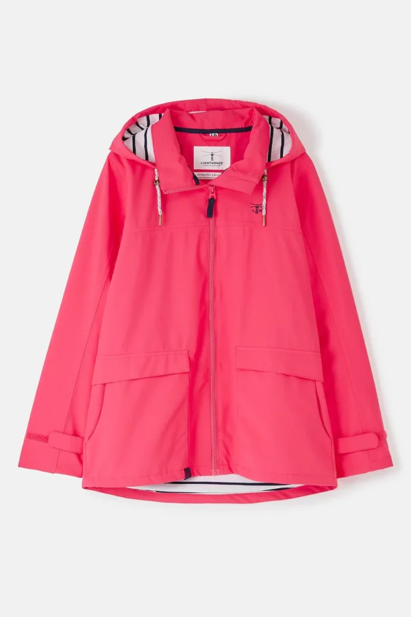 Lighthouse Beachcomber Jacket - Raspberry - Image 2