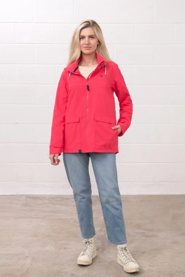 Lighthouse Beachcomber Jacket - Raspberry - Image 3