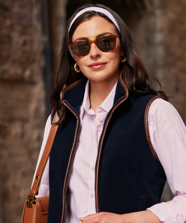 Schoffel Ladies Lyndon Fleece Gilet - Navy - Image 2