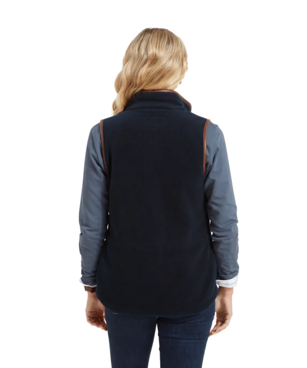 Schoffel Ladies Lyndon Fleece Gilet - Navy - Image 6