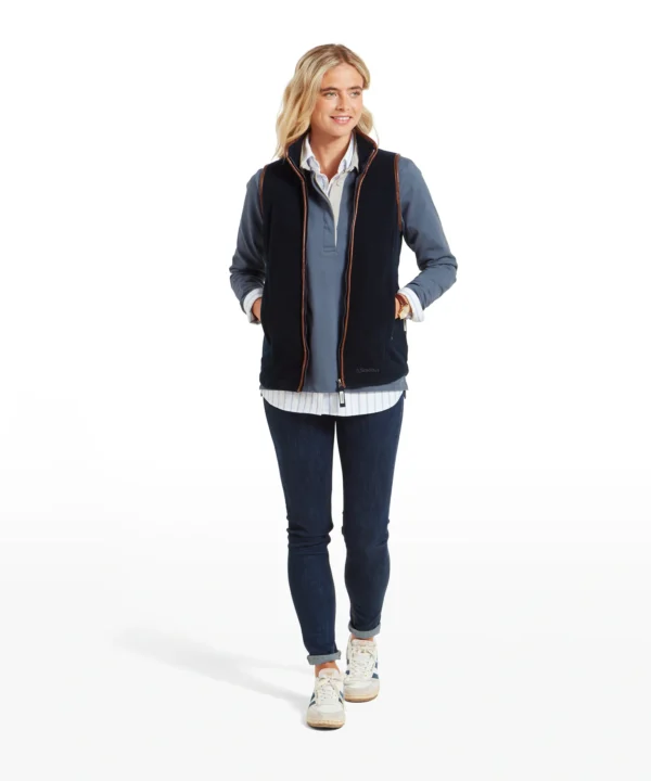 Schoffel Ladies Lyndon Fleece Gilet - Navy - Image 10