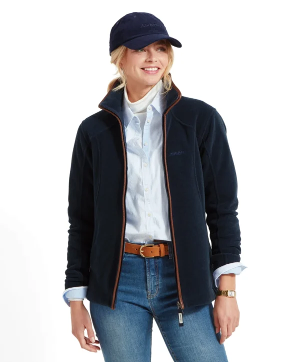Schoffel ladies Burley Fleece Jacket - Navy - Image 2