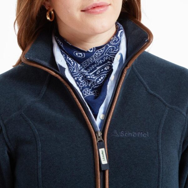Schoffel ladies Burley Fleece Jacket - Kingfisher - Image 4