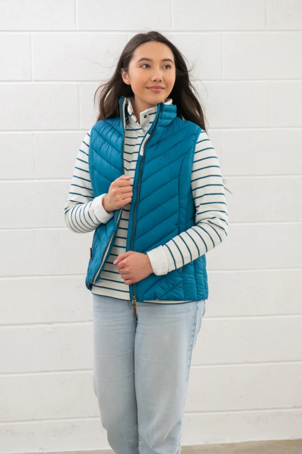 Lighthouse Laurel Gilet - Teal - Image 3