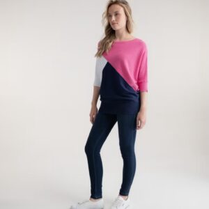 Marble Pink/Navy Sweater