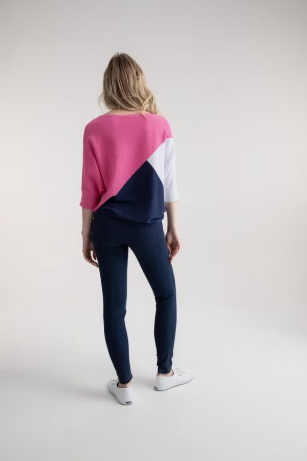 Marble Pink/Navy Sweater - Image 3