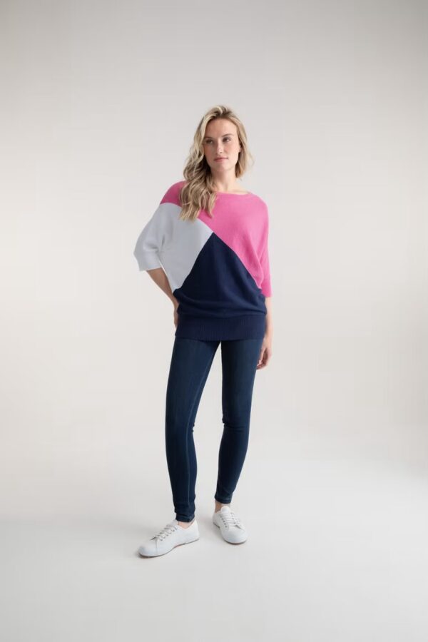 Marble Pink/Navy Sweater - Image 4