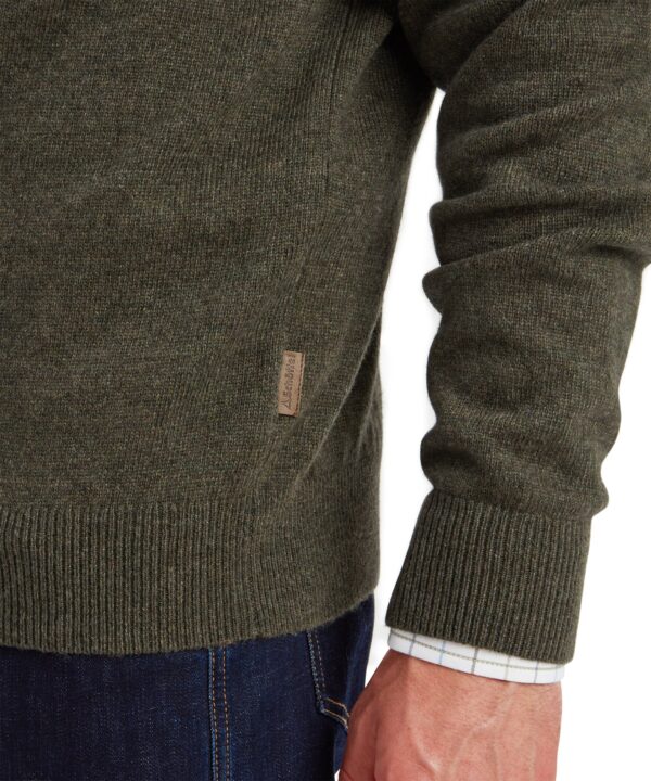 Schoffel Calton Cotton Cashmere Quarter Zip Jumper - Loden - Image 5
