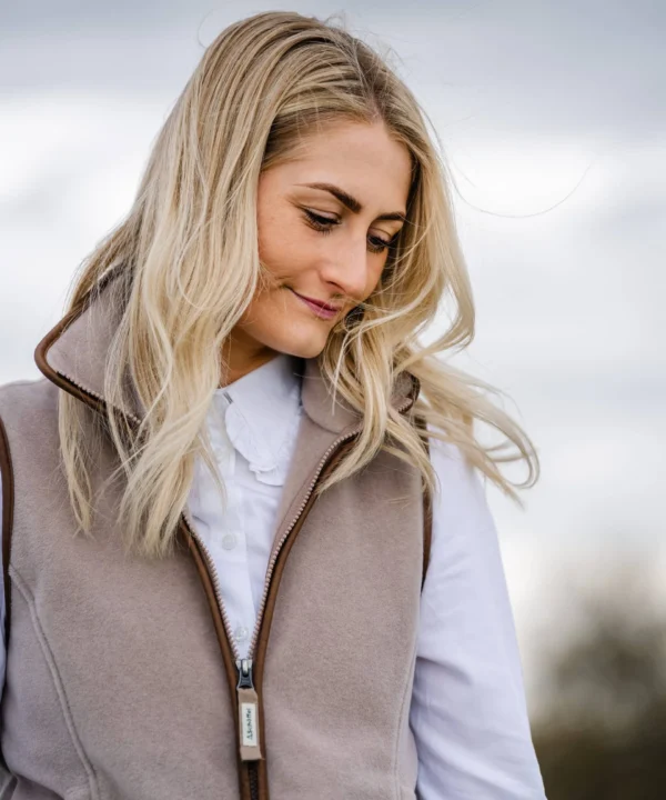 Schoffel Lyndon Fleece Gilet - Mushroom - Image 2