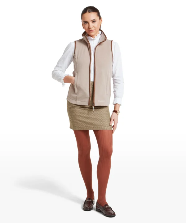 Schoffel Lyndon Fleece Gilet - Mushroom - Image 3