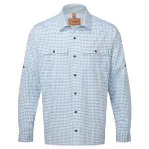 Schoffel UV Protective Findhorn Technical Fishing Shirt - Mykonos Blue