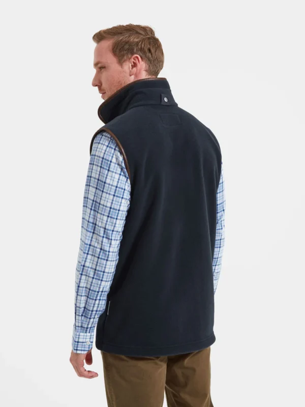 Schoffel Oakham Fleece Gilet Navy - Image 3