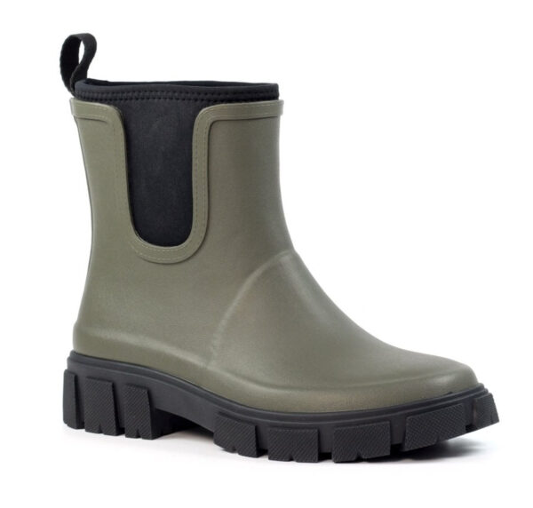 LAZY DOGZ Ladies Lake Ankle Wellington: Olive - Image 2