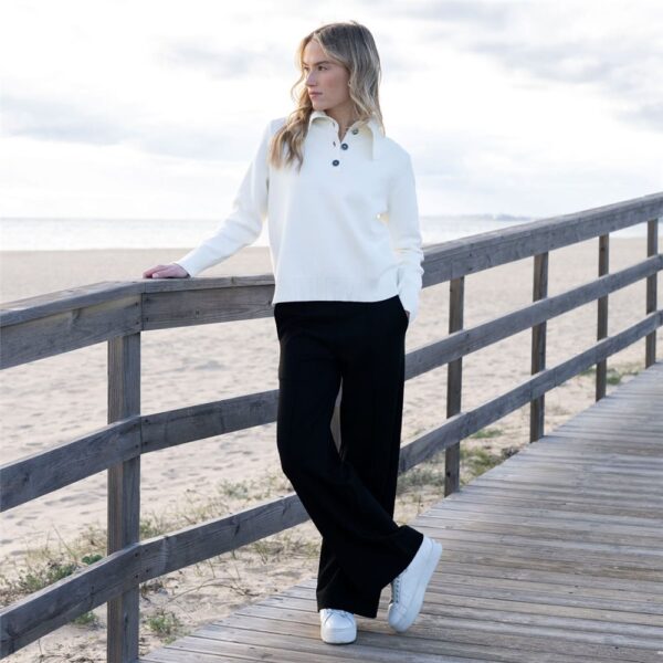 Marble Relaxed Fit Trouser Black - Image 3