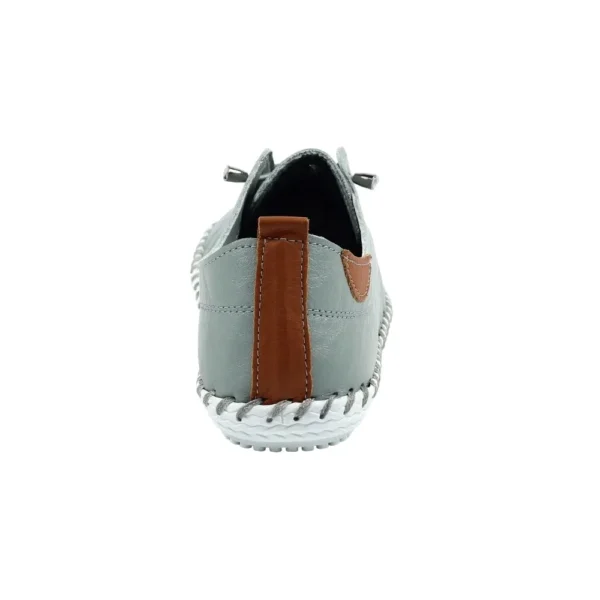 Lunar St Ives Leather Plimsolls - Image 2