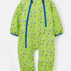 Lighthouse Jamie Puddlesuit - Lime Space Print