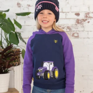 Lighthouse Jill Hoodie - Purple Tractor