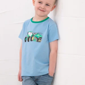Lighthouse Oliver Short Sleeve Top - Green Tractor Baler