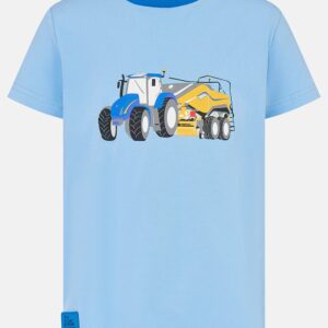 Lighthouse Oliver Short Sleeve Top - Blue Tractor Baler