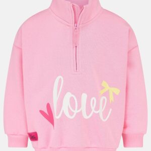 Lighthouse Luna Half Zip Sweatshirt - Fluro Pink