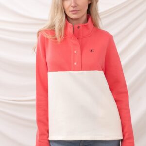 Lighthouse Haven Jersey - Coconut Deep Coral