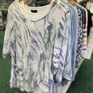 Claudia C Blue/Green Tunic Top