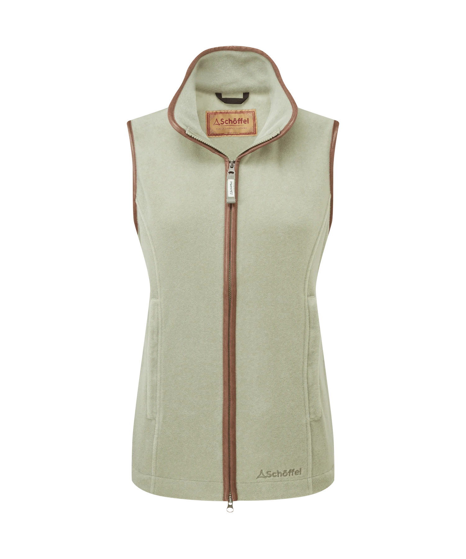 Lyndon Fleece Gilet Sage Green - Image 4