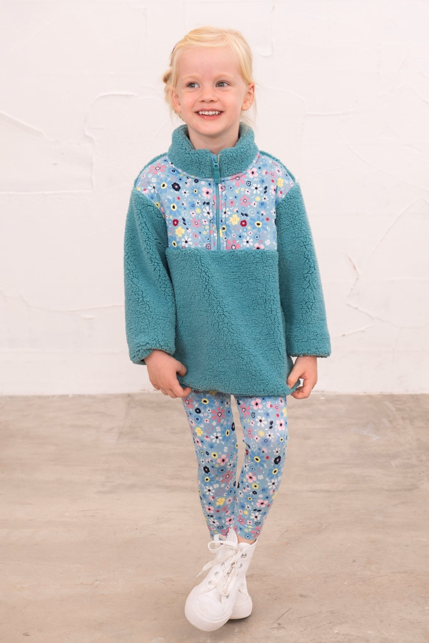 Lighthouse Cassie Fleece - Teal - Image 2