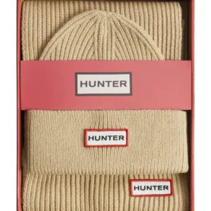 Hunter Knitted Hat & Scarf Set - Natural